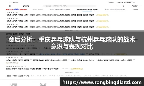 赛后分析：重庆乒乓球队与杭州乒乓球队的战术意识与表现对比